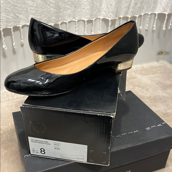 Black Patent Leather Ballet Flats - Picture 1 of 3
